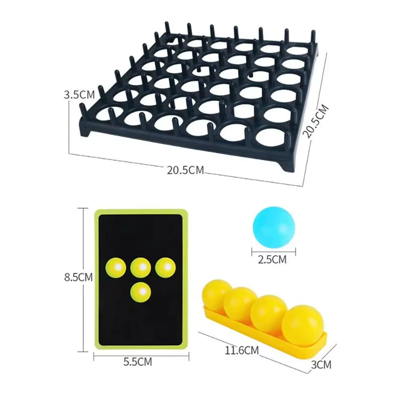 Board Game Bounce Ball Game Jumping Ball Table Game Interaction Family Party Desktop Bouncing Funny Toy Kit for Children Adults