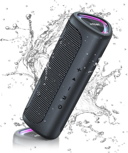Speaker Bluetooth Wireless, IPX7 Bluetooth with LED Lights, Speakers Bluetooth Wireless 24W, Hi-Quality Sound, Portable Speakers Bbluetooth, Dual Pairing for Home, Outdoor