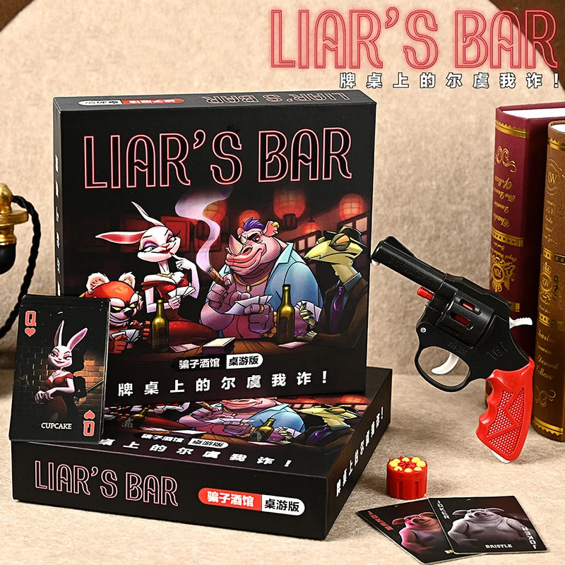 Board Game Liars Bar Table Card Multiplayer Portable Social Deduction Card Adult