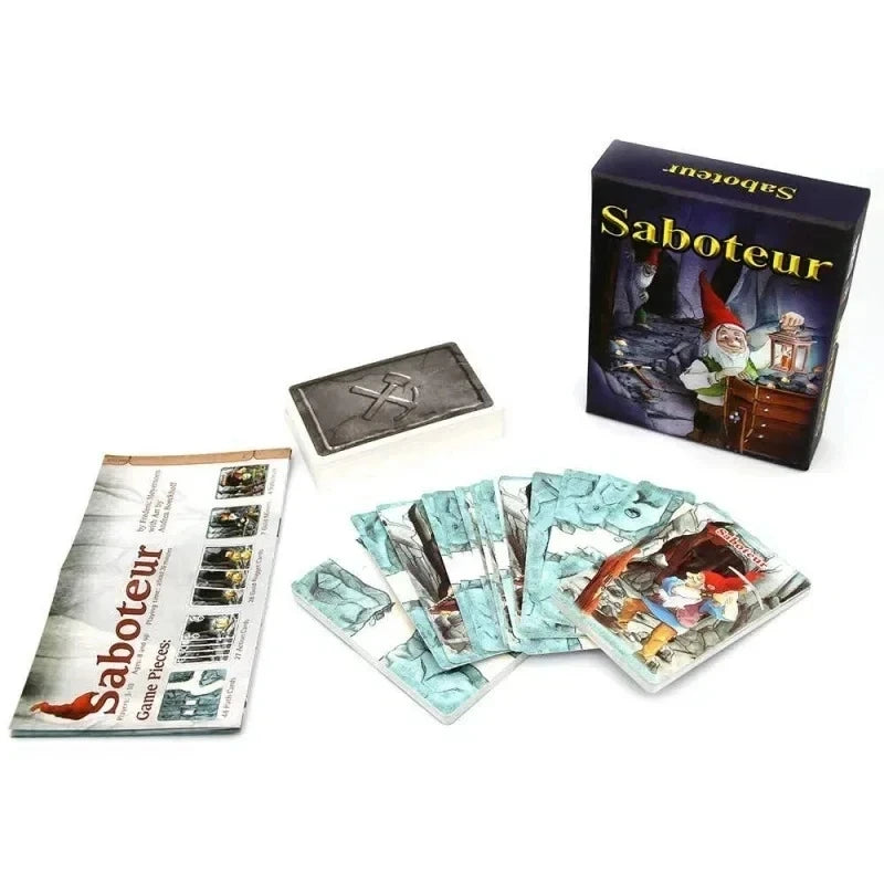 Board Game Card Game English Saboteur Table Games Funny Board Card for Families Party Dwarf Gold Mine Digging Miner 