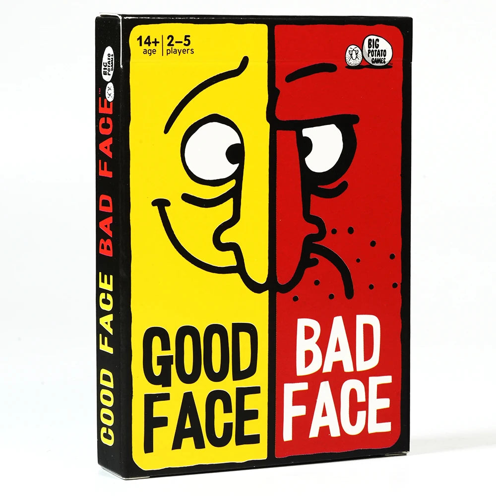 Board Game Card Game Good Face Bad Face Hilarious Party Travel Game for Family