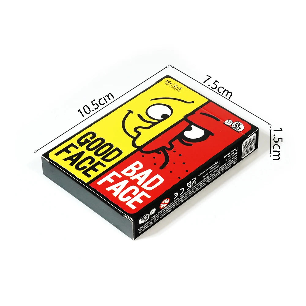 Board Game Card Game Good Face Bad Face Hilarious Party Travel Game for Family