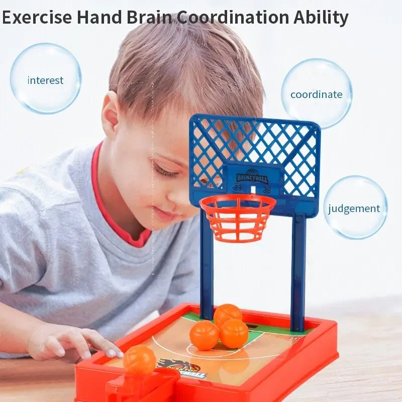 Board Game Mini Sport Basketball Game Mini Desktop Tabletop Portable Travel or Office Game Set for Indoor or Outdoor Fun