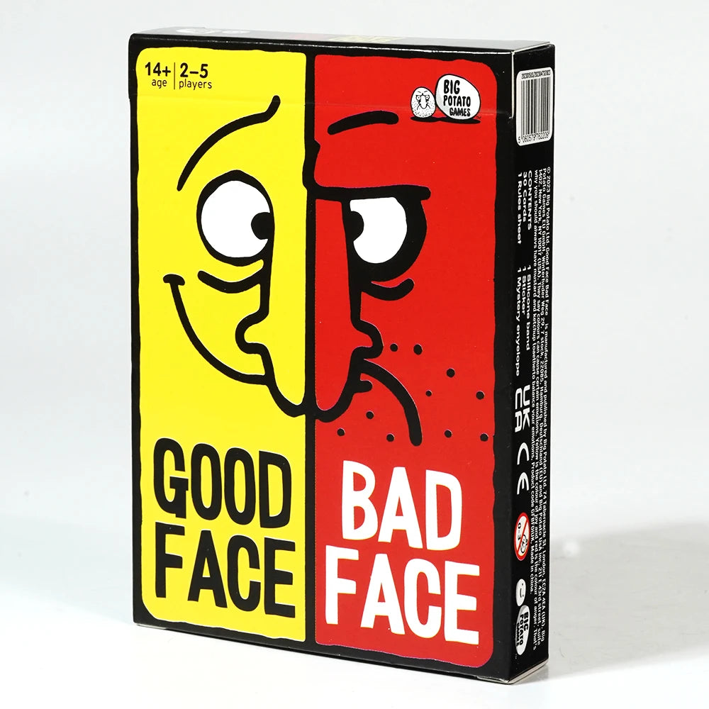Board Game Card Game Good Face Bad Face Hilarious Party Travel Game for Family