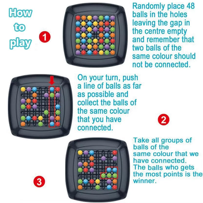 Board Game 20CM Rainbow Ball Matching Brain Game Intelligent Bead Training Magic Educational Toys for Kids
