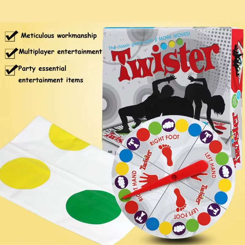Board Game Twist Game Funny Kid Family Body Twist Move Mat 