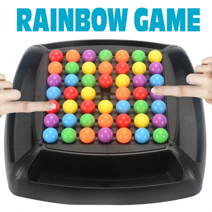 Board Game 20CM Rainbow Ball Matching Brain Game Intelligent Bead Training Magic Educational Toys for Kids