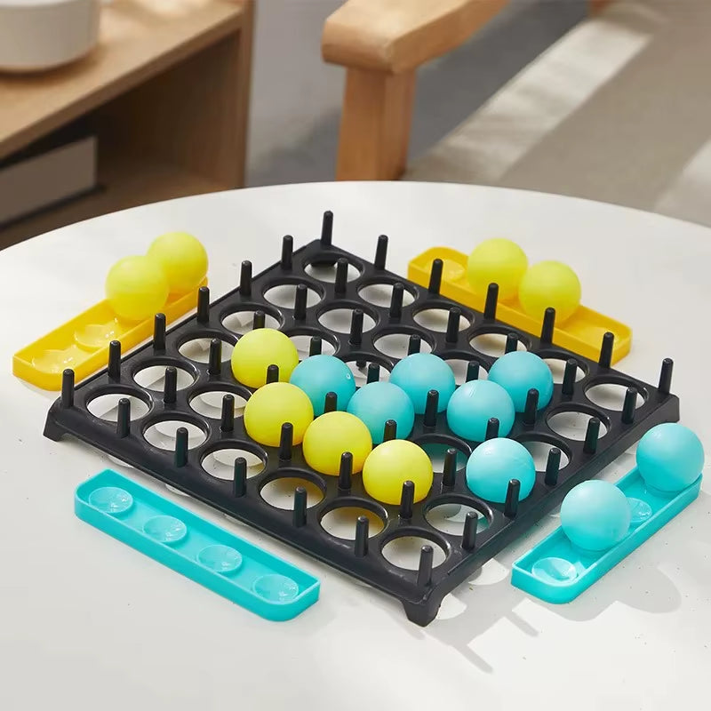 Board Game Bounce Ball Game Jumping Ball Table Game Interaction Family Party Desktop Bouncing Funny Toy Kit for Children Adults